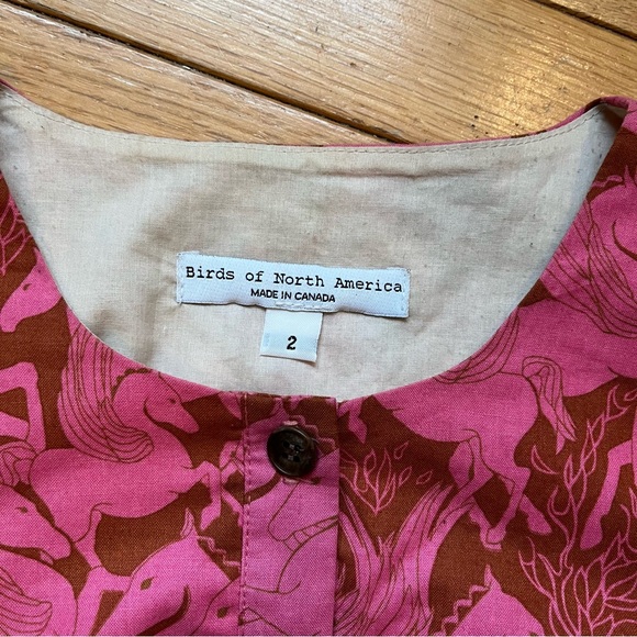 Pink Horses Cropped Cotton Short Sleeve Top - Picture 7 of 9